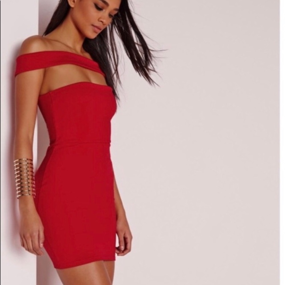 Missguided mint green bodycon mini dress